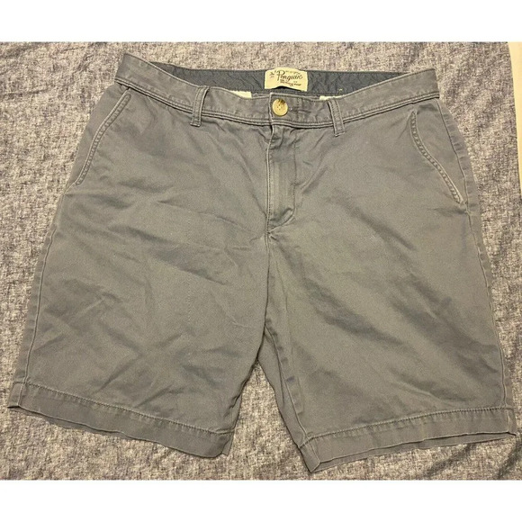 PENGUIN BY MUNSINGWEAR CHINCO SHORTS - MENS - SIZE 34- GRAY - GOOD CONDITION - Picture 2 of 9